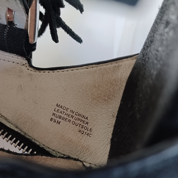 Michael kors bully suede fringe gladiator sandals zipper black women  size 81/2 - Picture 10 of 14